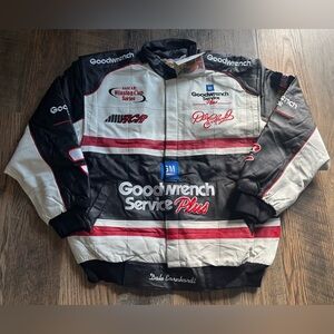 Dale Earnhardt Goodwrench Jeff Hamilton Leather Jacket Coat XL NASCAR #3 90s Y2K